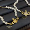 69300e1812f62673a6fac052 Saturn Pearl Paperclip Series - Necklace / Bracelet - Gold / Silver