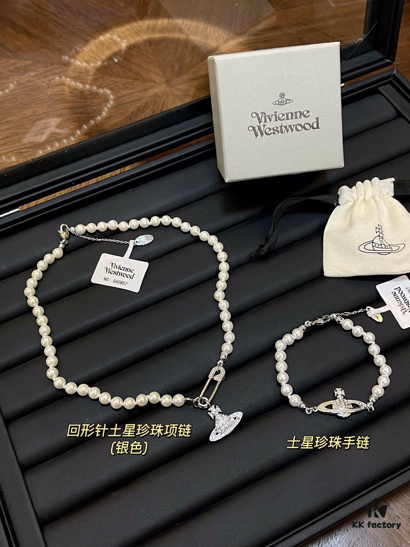 69300e1c12f62673a6fac054 Vivienne Westwood Saturn Collection Enamel Ceramic Necklace/Bracelet/Stud Earrings 2023 New Arrivals (17 Styles Combined)