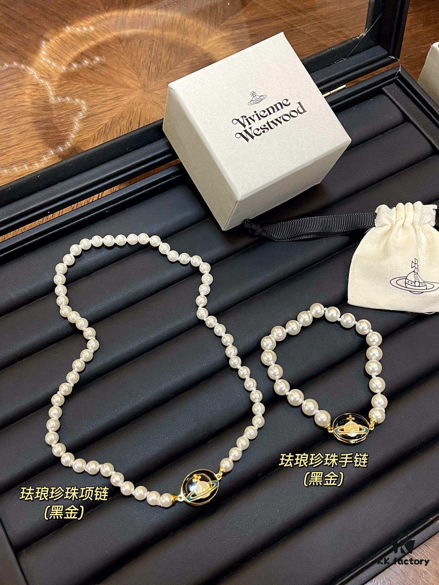 69300e2012f62673a6fac059 Vivienne Westwood Saturn Collection Enamel Ceramic Necklace/Bracelet/Stud Earrings 2023 New Arrivals (17 Styles Combined)