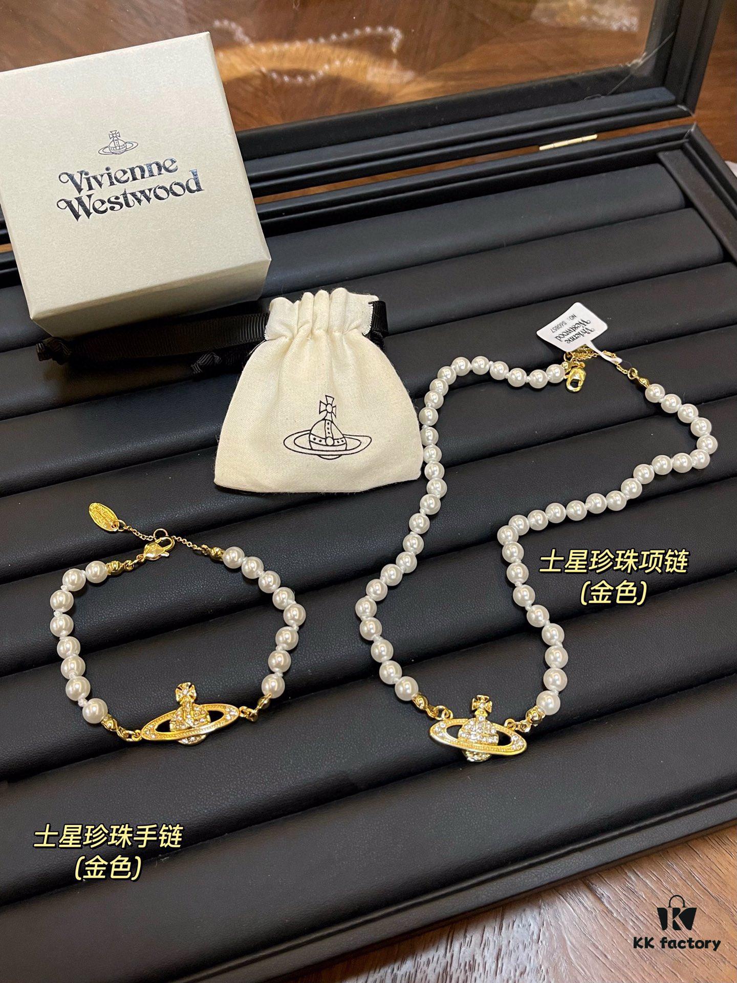 69300e2512f62673a6fac05f Vivienne Westwood Saturn Collection Enamel Ceramic Necklace/Bracelet/Stud Earrings 2023 New Arrivals (17 Styles Combined)