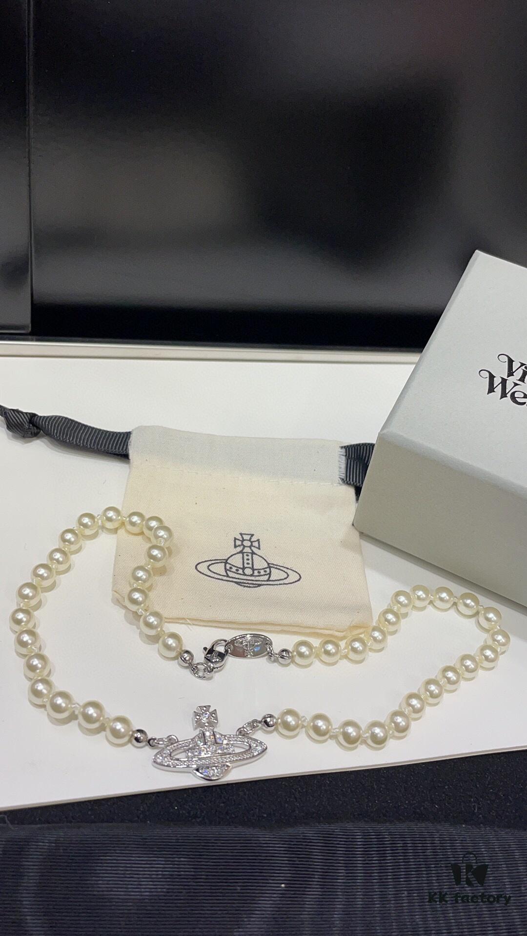 69300e2612f62673a6fac061 Fashionable Essential for Everyone ✨ Vivienne Westwood Saturn Pearl Necklace