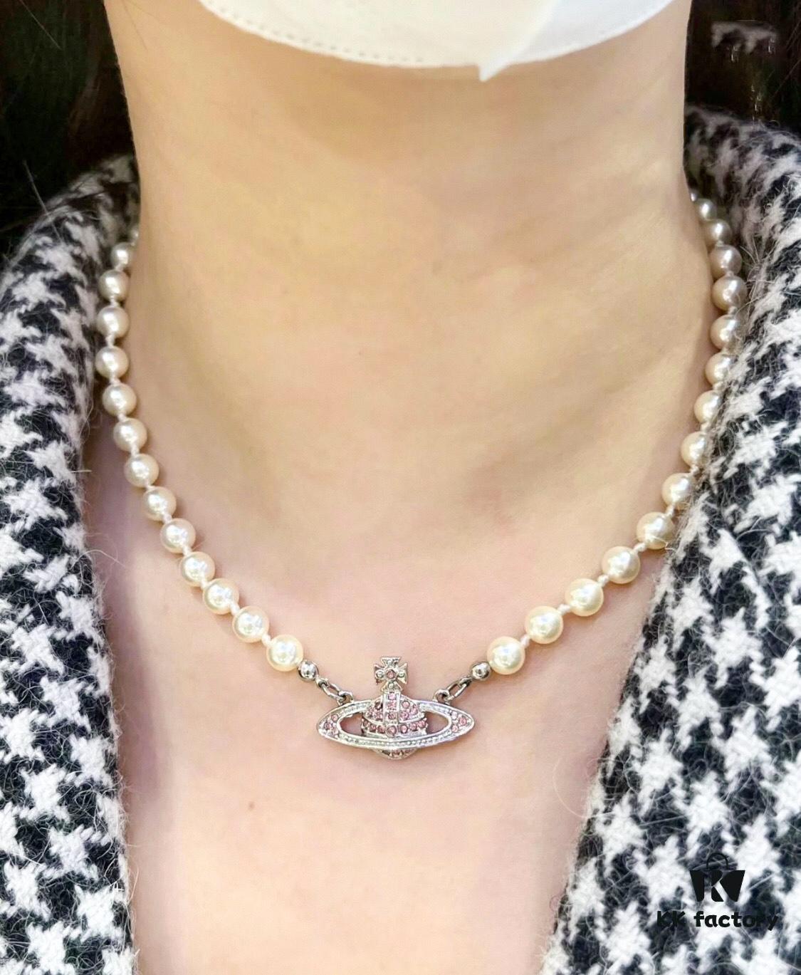 69300e3e12f62673a6fac07c Vivienne Westwood Saturn Pearl Set - Beautiful and Timeless Jewelry