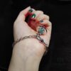 West Grandma 3D Saturn Bracelet - Silver Lake Blue Color