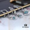 West Grandma 3D Saturn Bracelet - Silver Lake Blue Color