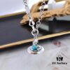 West Grandma 3D Saturn Bracelet - Silver Lake Blue Color