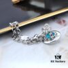 West Grandma 3D Saturn Bracelet - Silver Lake Blue Color