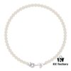 69300e5412f62673a6fac0a0 Vivienne Westwood Small Resin Heart Pearl Necklace - Silver