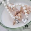 69300e5812f62673a6fac0a4 Vivienne Westwood Small Resin Heart Pearl Necklace - Silver