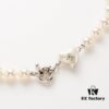 69300e5b12f62673a6fac0a9 Vivienne Westwood Small Resin Heart Pearl Necklace - Silver