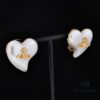 Vivienne Westwood Large Resin Heart Earrings - Gold
