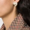 Vivienne Westwood Large Resin Heart Earrings - Gold