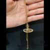 Vivienne Westwood Rhinestone Glass Bead - Half-Face Necklace - Large Gold