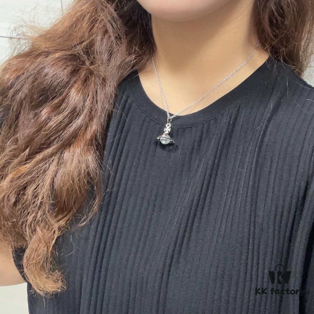 69300e9c12f62673a6fac121 Vivienne Westwood Saturn Earrings and Necklace Set