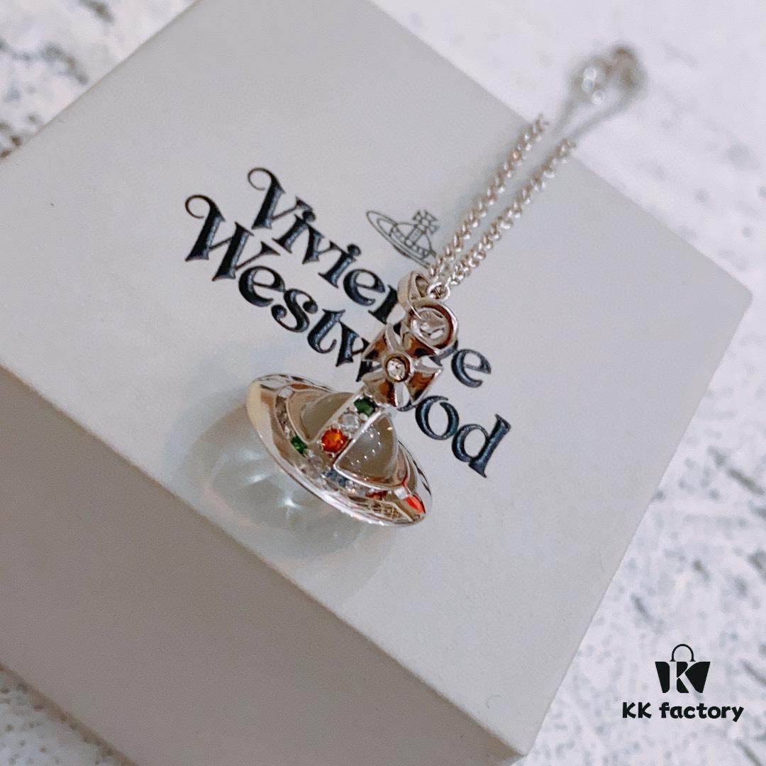 Vivienne Westwood Saturn Earrings and Necklace Set