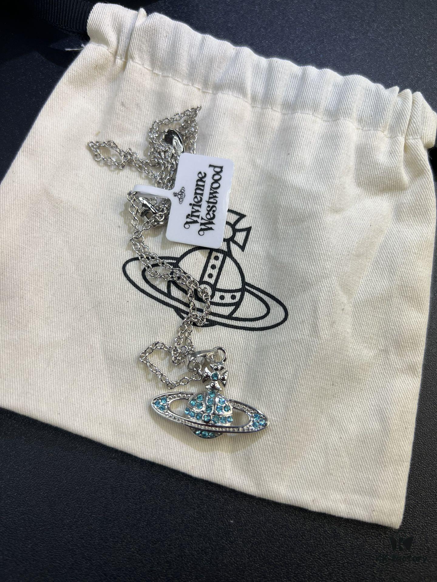 69300ea912f62673a6fac139 Lady Veda Lan Zuan Saturn Necklace and Stud Earrings Set In Stock