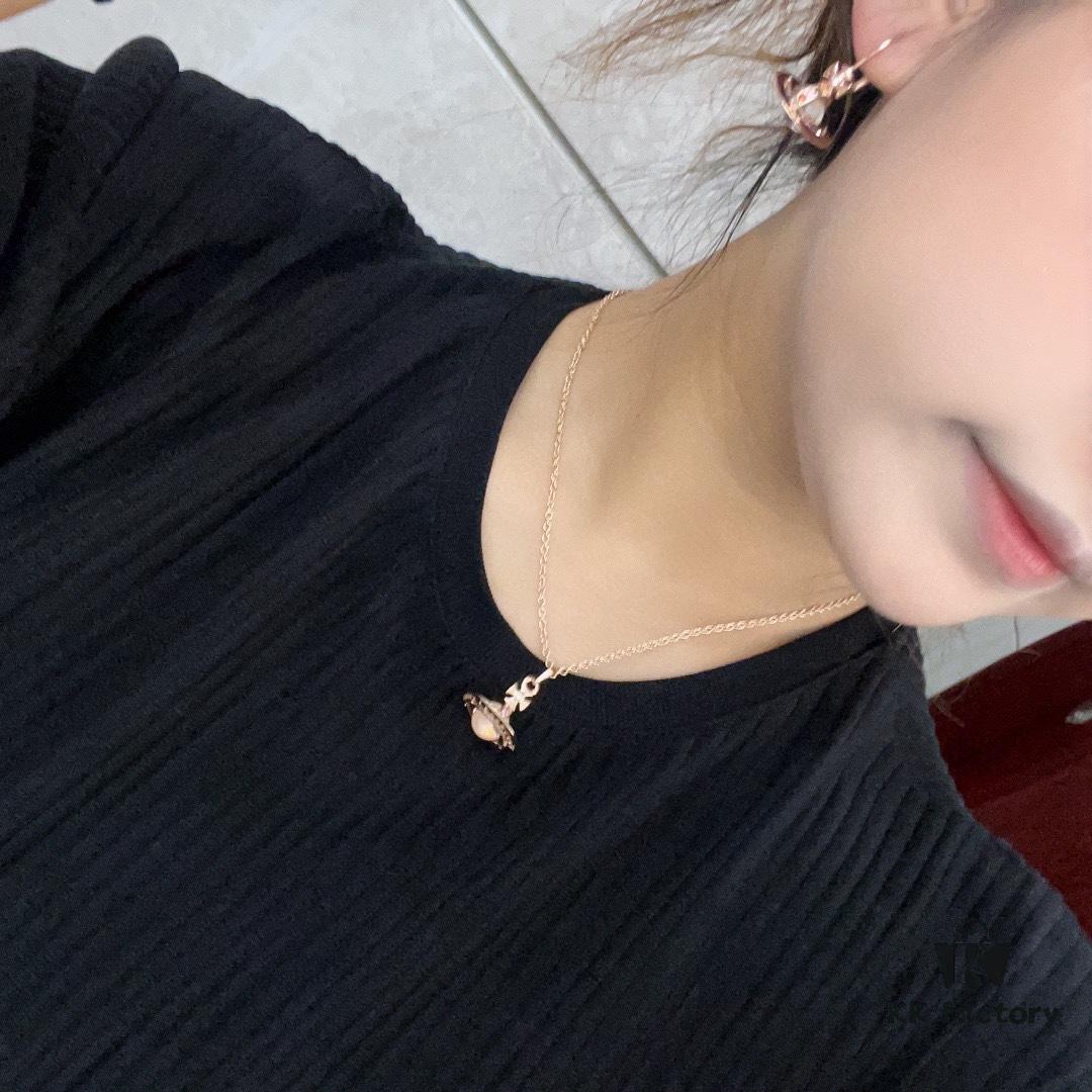 Vivienne Westwood Saturn Earrings Necklace