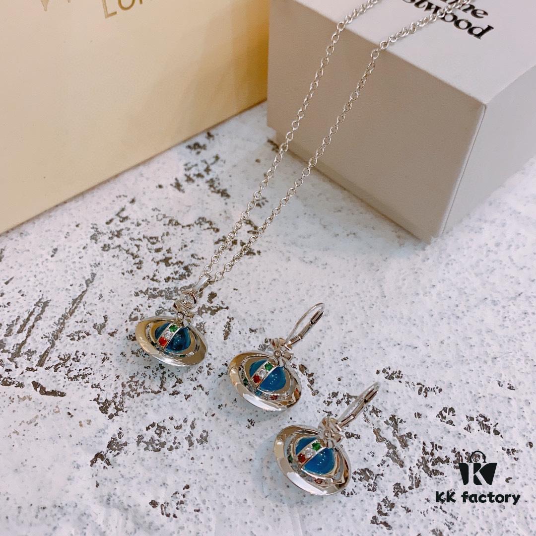 69300eaf12f62673a6fac145 Vivienne Westwood Saturn Earrings Necklace