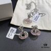 69300ebc12f62673a6fac158 Vivienne Westwood Graduated Track Glass Pink Ball Necklace and Earrings Set