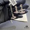 69300ebc12f62673a6fac159 Vivienne Westwood Graduated Track Glass Pink Ball Necklace and Earrings Set