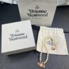 69300ebf12f62673a6fac15c West Queen Rose Gold Saturn Pearl Necklace