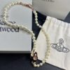 69300ec312f62673a6fac164 West Queen Rose Gold Saturn Pearl Necklace