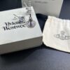 West Queen Purple Gradient Track Ball Necklace and Earrings Set