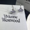 West Queen Purple Gradient Track Ball Necklace and Earrings Set