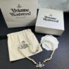 West Grandma Pink Diamond Saturn Pearl Necklace In Stock