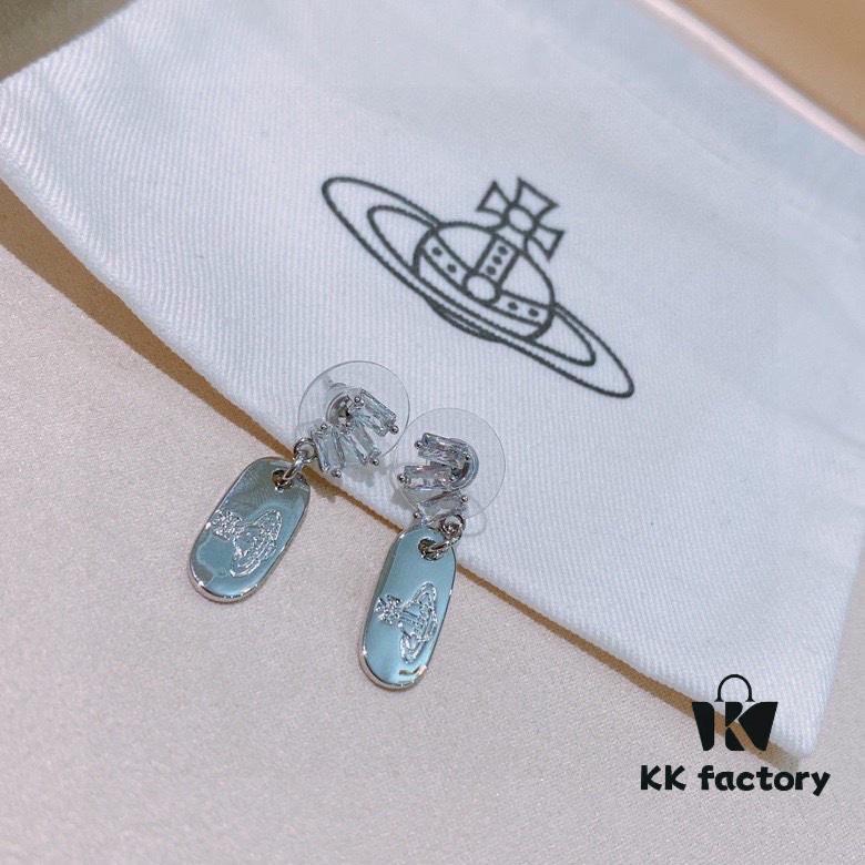 Vivienne Westwood Earrings - Punk-Inspired Fashion Studs in 925 Silver