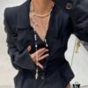 West Grandma Irregular 3D Saturn Necklace