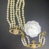 69300f0d12f62673a6fac1e9 West Queen Three-Layer Saturn Necklace Bracelet In Stock
