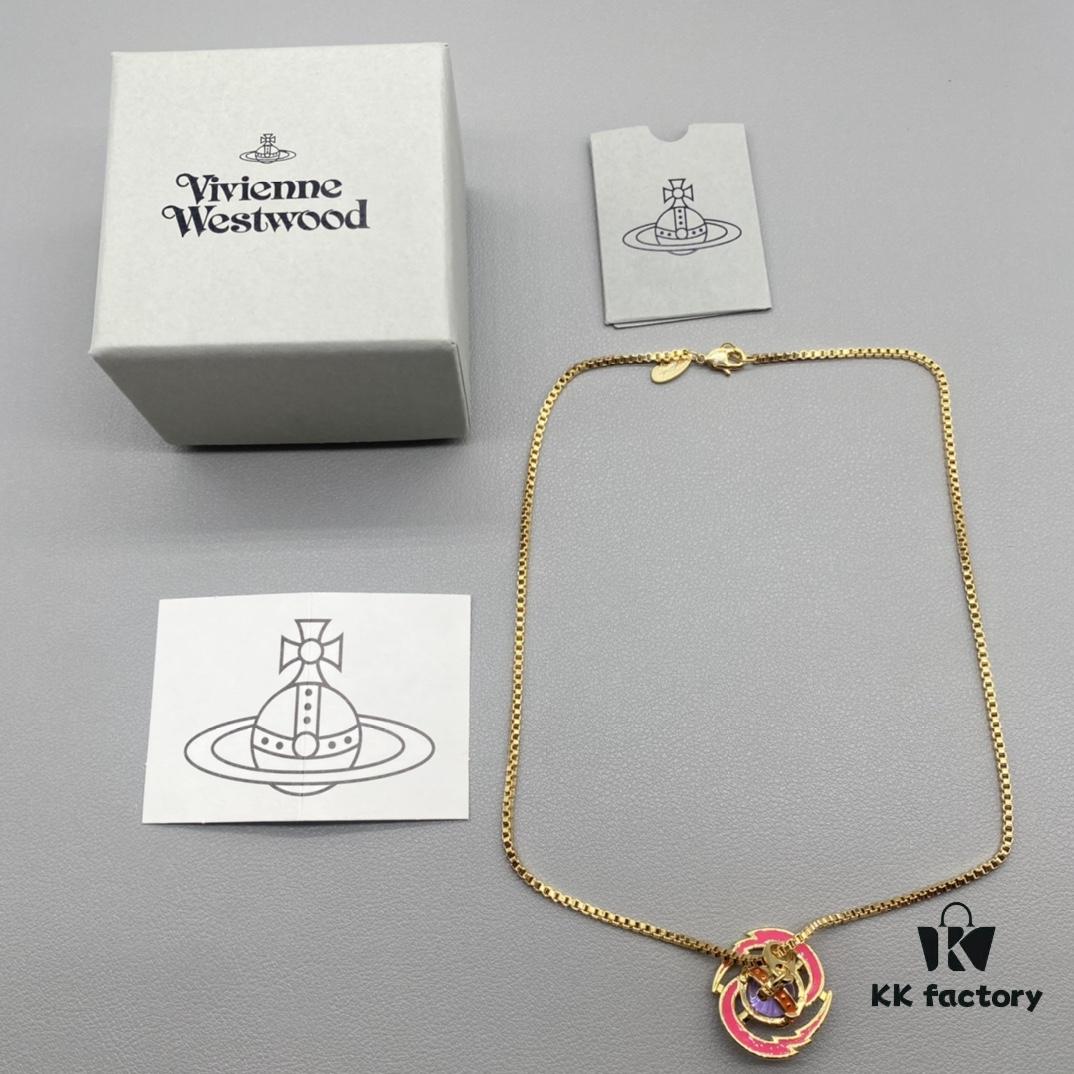 69300f3712f62673a6fac23c Vivienne Westwood Saturn Necklace