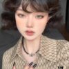 Vivienne Westwood Black Crystal Bead Necklace