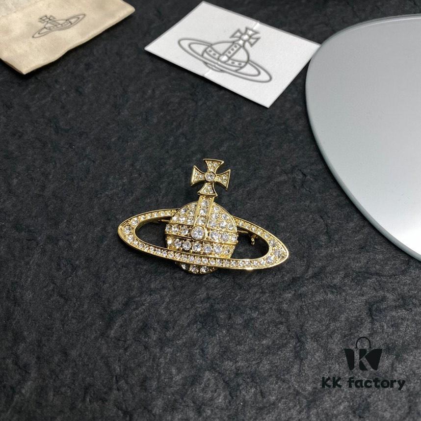 West Grandma Saturn Brooch