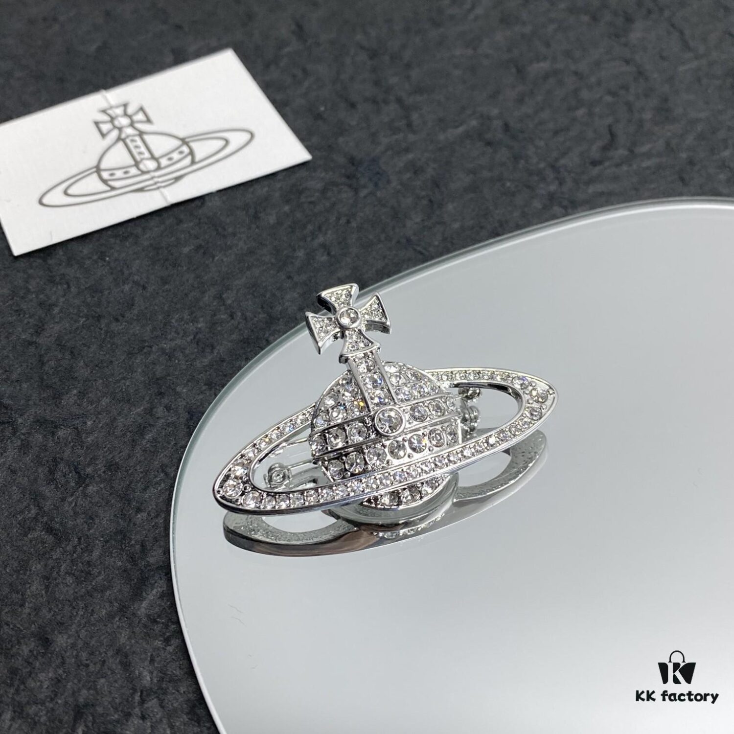 West Queen Saturn Brooch