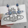 West Queen Blue Saturn Pearl Necklace, Bracelet, and Earring Set