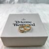 West Queen Leather Belt Ear Studs