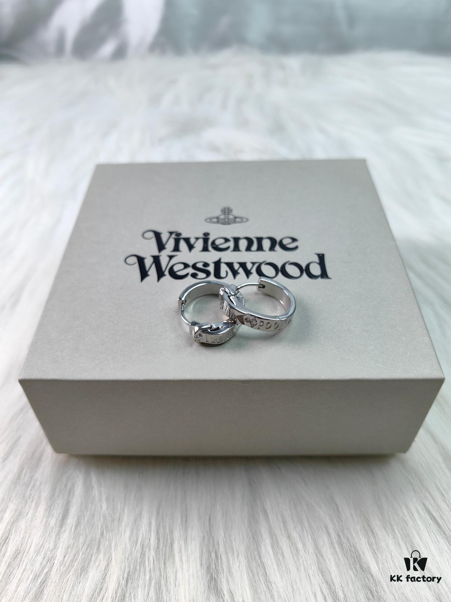 West Queen Leather Belt Ear Studs