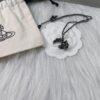 Westminster Black Bat Saturn Necklace
