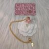Westminster Globe Necklace in Gold Pink