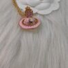 Westminster Globe Necklace in Gold Pink
