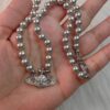 West Grandma Gray Pearl Saturn Necklace Available in Stock