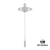 West Dame Saturn Single-Pin Brooch