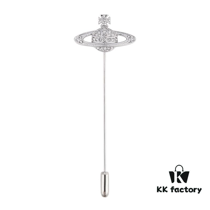 West Dame Saturn Single-Pin Brooch