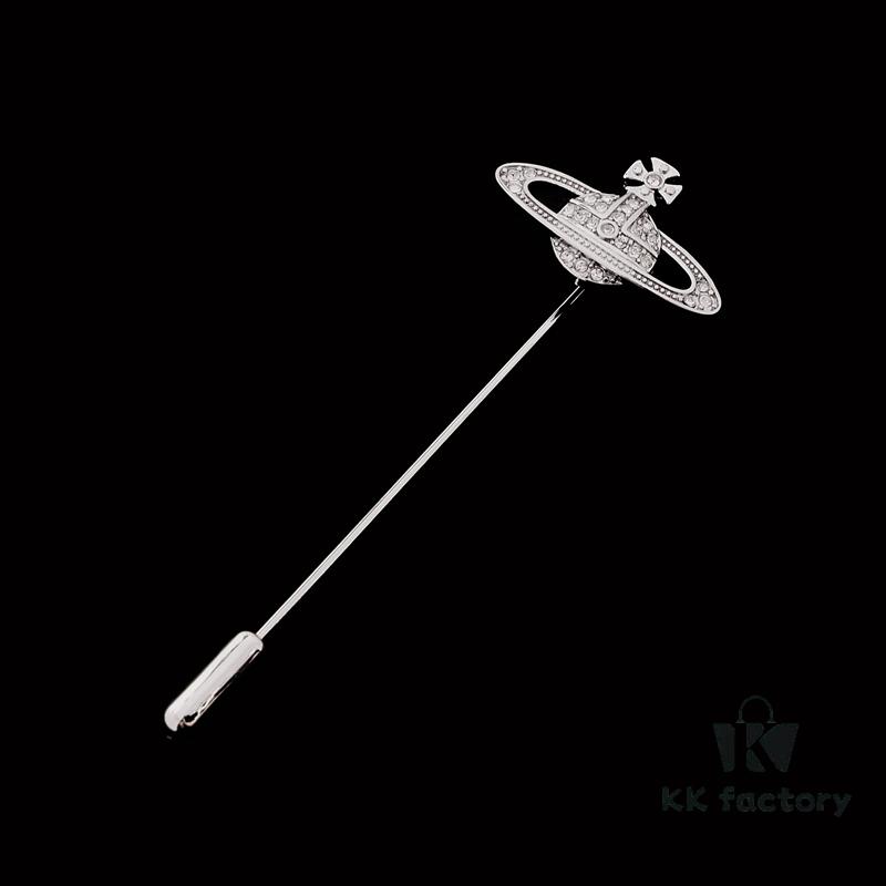 West Dame Saturn Single-Pin Brooch