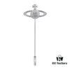 West Dame Saturn Single-Pin Brooch