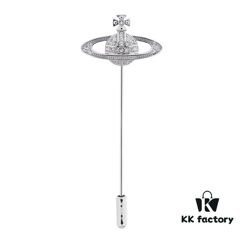 West Dame Saturn Single-Pin Brooch