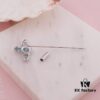 West Dame Saturn Single-Pin Brooch