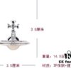 West Queen 3D Saturn Brooch