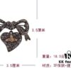 69300fe512f62673a6fac342 Vivienne Westwood Titanium Black Heart Bow Brooch